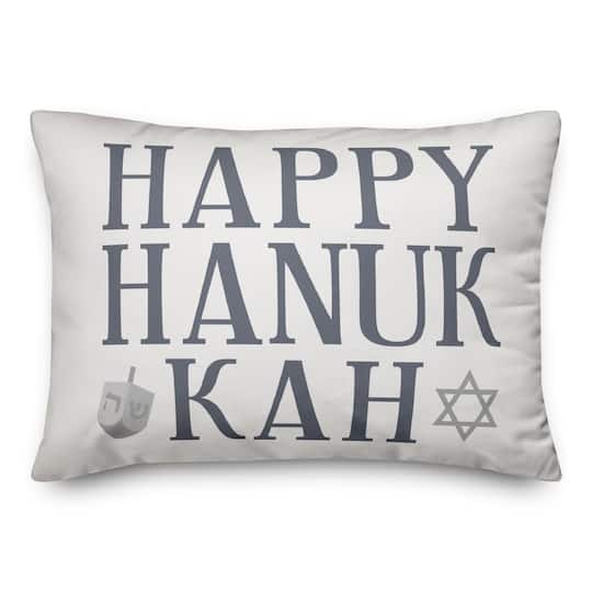 Happy Hanukkah 14x20 Spun Poly Pillow